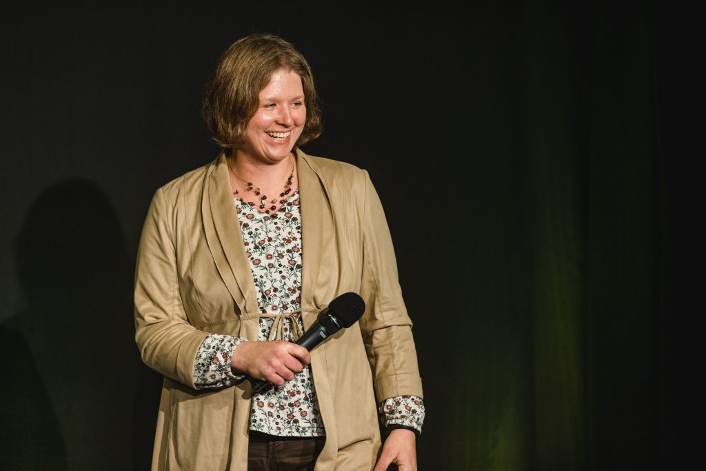 Birgit Sparenberg als Speaker